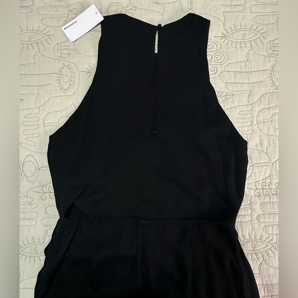 NEW Reformation Lucia Jumpsuit Sz 12 Black Cut-Out - Picture 7 of 11